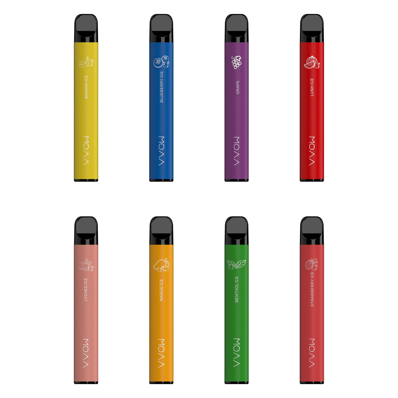 SMOK VVOW Disposable Bar Pod 2ml Capacity 500mAh Battery 600 Puffs All Flavours