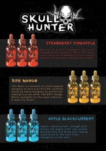 SKULL HUNTER E LIQUID E JUICE 50ML HIGH VG SUB OHM CLOUD NICSHOT