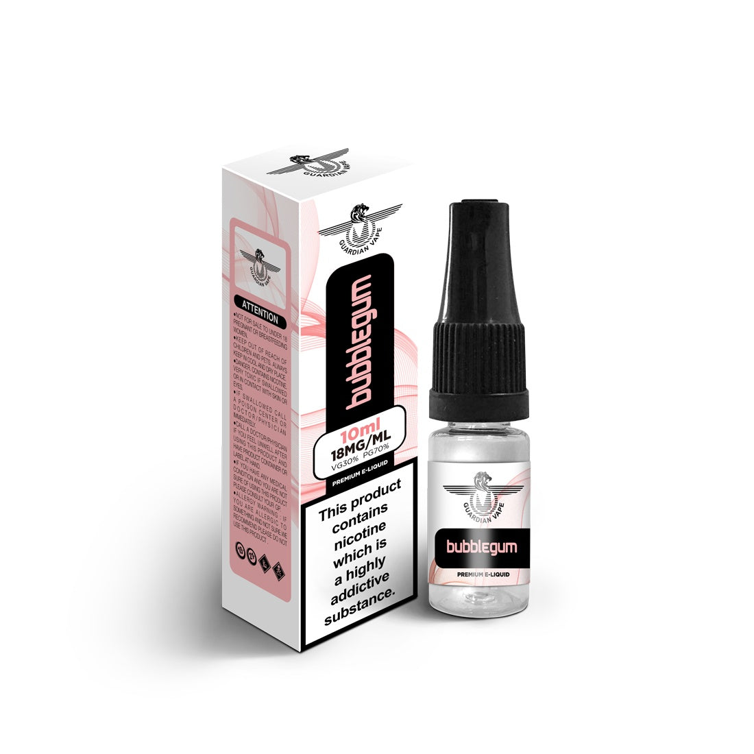 GUARDIAN LIQUID VAPE 10x10ML E LIQUID JUICE 0MG 30VG/70PG 3/6/12/18MG