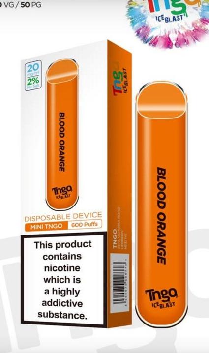TNGO Ice Blast  Disposable Pod 20mg 600 puffs 50vg/50pg