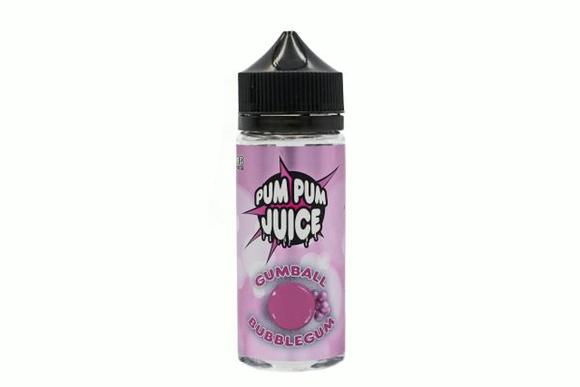 Pum Pum Juice Gumball Bubblegum 120ml E Liquid - 3 MG - Uk Vapor Waves