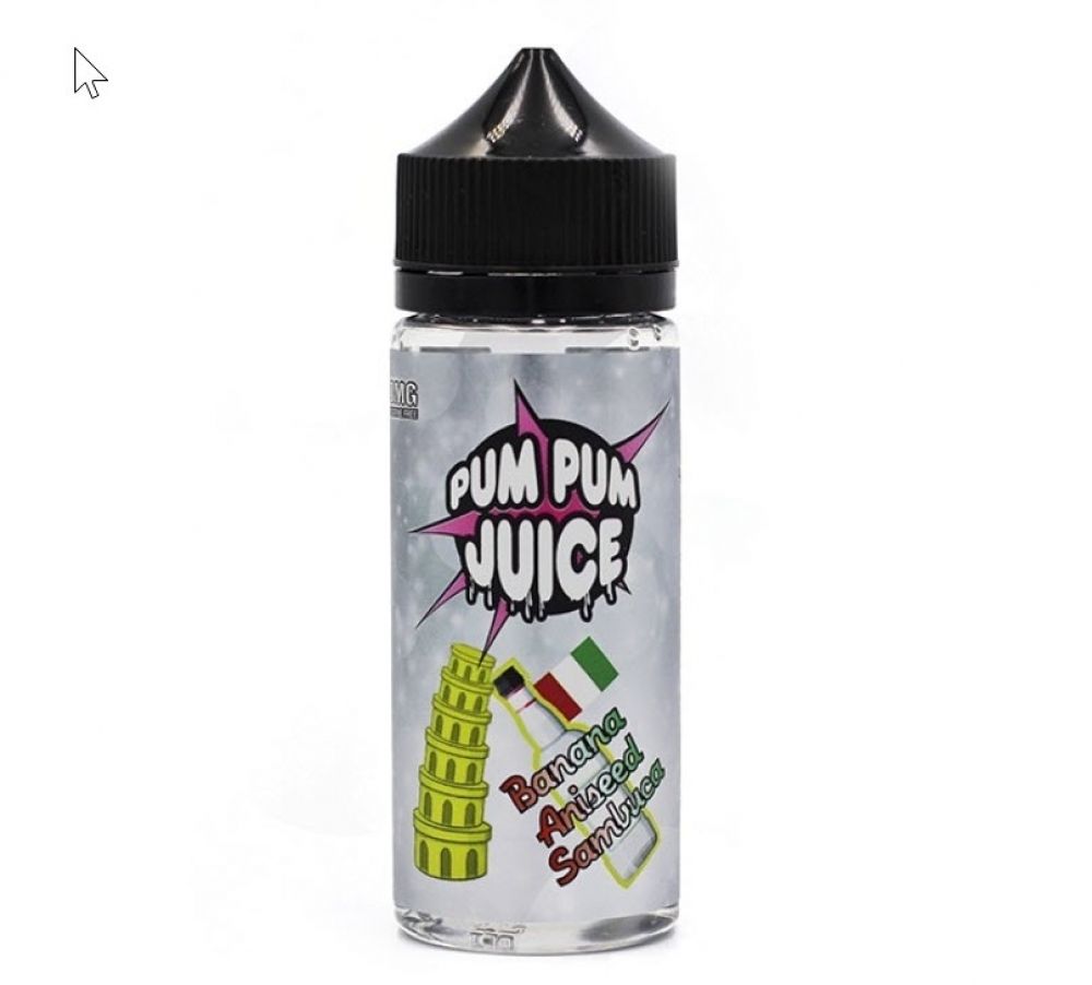 Pum Pum Banana Aniseed Sambuca 120ml E Liquid Juice