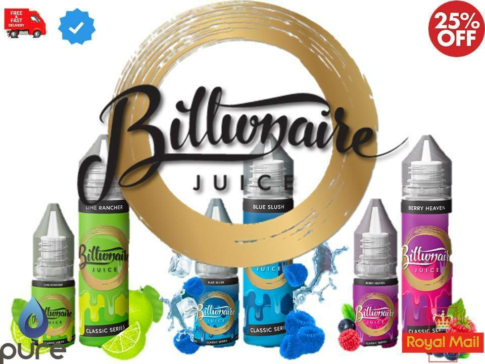 BILLIONAIRE JUICE Nic Salt E Liquid Range NEW Vape