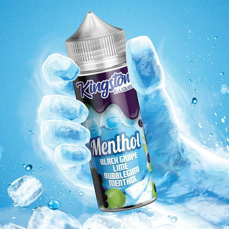BLACK GRAPE LIME BUBBLEGUM MENTHOL E-LIQUID 100ML BY KINGSTON - Uk Vapor Waves BLACK GRAPE LIME BUBBLEGUM MENTHOL E-LIQUID 100ML BY KINGSTON - Uk Vapor Waves