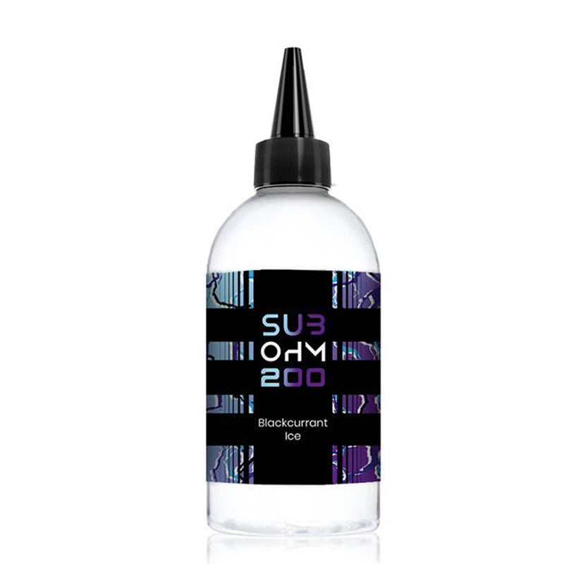Blackcurrant Ice E liquid Shortfill by Sub Ohm 200