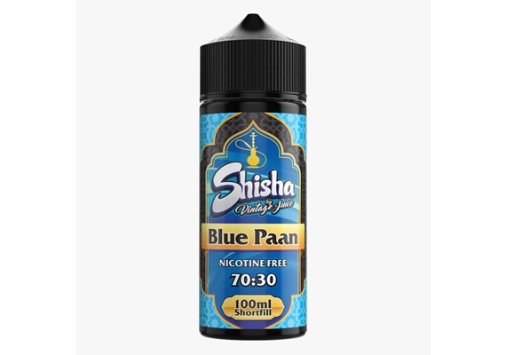 e shisha liquid 100ml BLUE PAAN (SHISHA) 100ML E LIQUID VINTAGE JUICE PGVG 30/70