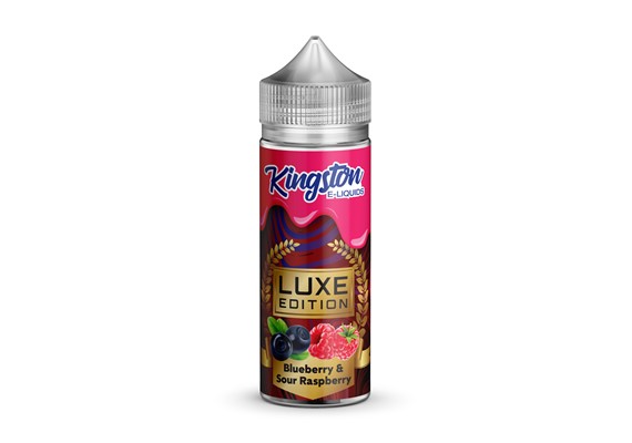 BLUEBERRY & SOUR RASPBERRY (LUXE EDITION) E-LIQUID 100ML BY KINGSTON PGVG 30/70