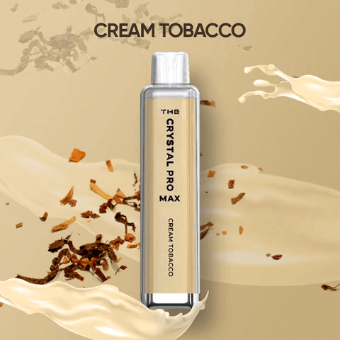Crystal Pro Max Cream Tobacco 4000 Disposable Box of 10 - Uk Vapor Waves Crystal Pro Max Cream Tobacco 4000 Disposable Box of 10 - Uk Vapor Waves
