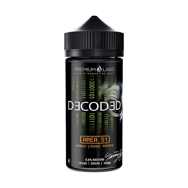 Decoded Premium Vape E-Liquid E Juice High 75%VG 100ml 0mg/ml No nicotine liquid