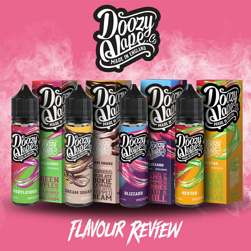 Doozy Vape Co Premium E-Liquid Vape Juice 70/30 VG PG Made in UK - Cheapest