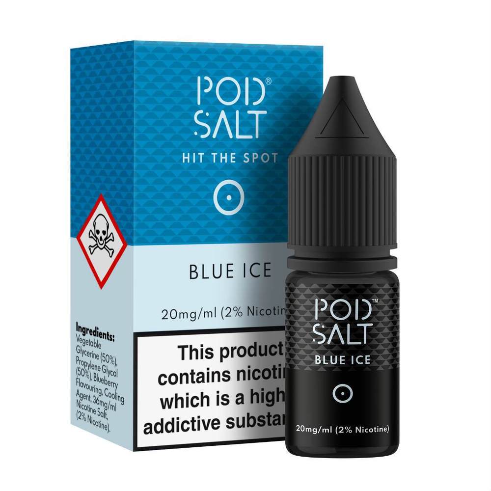 Pod Salt Blue Ice Nic Salt 10ml Pack of 5