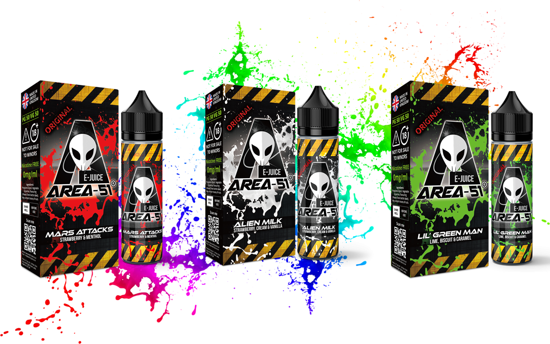 AREA 51 E-LIQUID ALL FAVOURS AVAILABLE 100ML - Uk Vapor Waves AREA 51 E-LIQUID ALL FAVOURS AVAILABLE 100ML - Uk Vapor Waves
