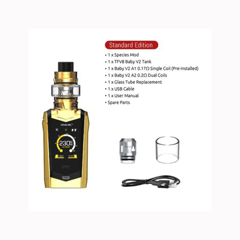 SMOK SPECIES KIT | TFV8 BABY V2 TANK VAPE KIT - Uk Vapor Waves SMOK SPECIES KIT | TFV8 BABY V2 TANK VAPE KIT - Uk Vapor Waves