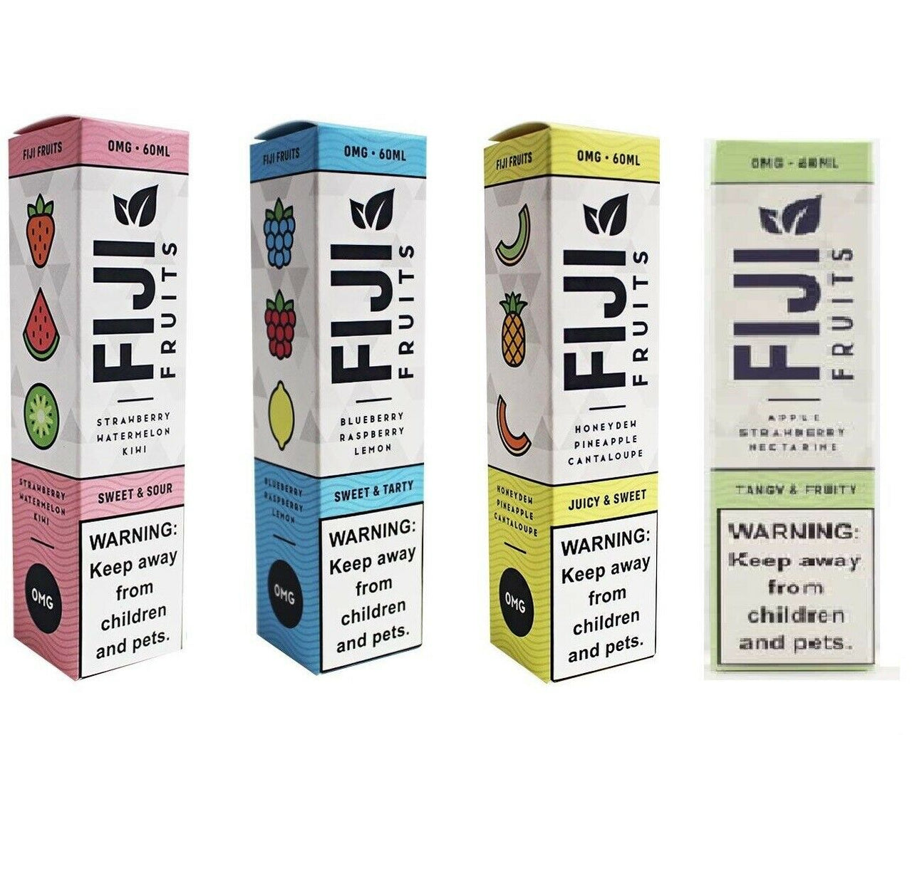 FIJI Fruits Premium E-Liquid 60ML | Vape Juice | 70VG/30PG | 0MG | All Flavours