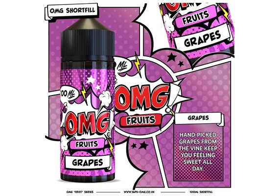 GRAPES 100ML E LIQUID OMG FRUITS PGVG 50/50 - Uk Vapor Waves GRAPES 100ML E LIQUID OMG FRUITS PGVG 50/50 - Uk Vapor Waves