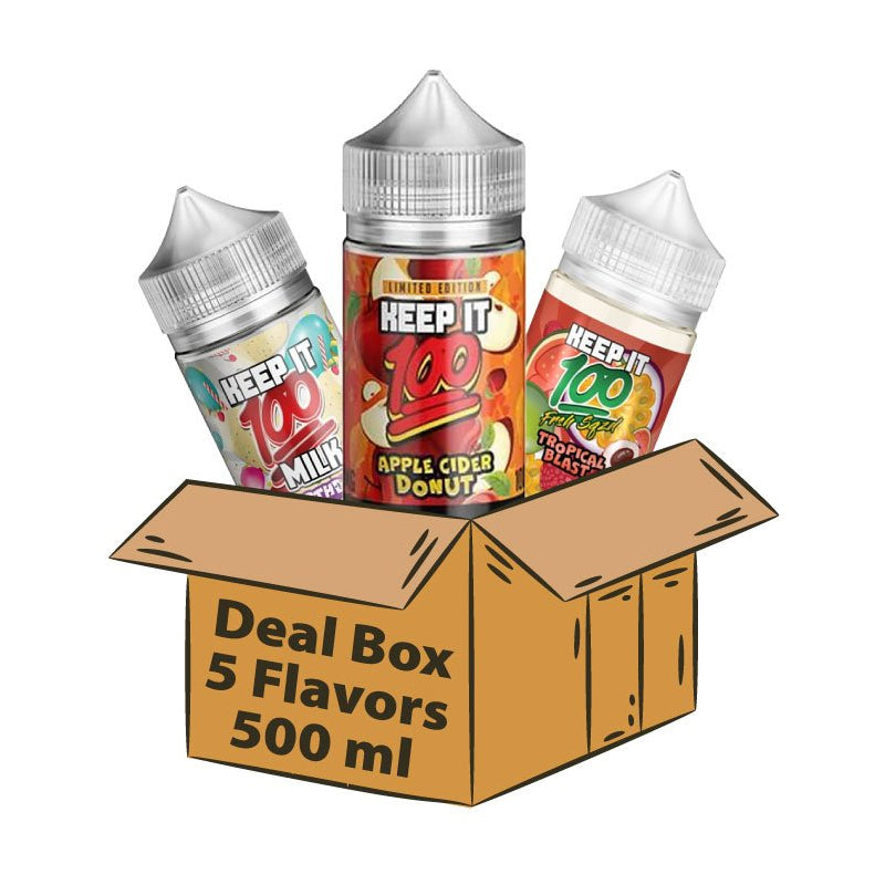 Keep It 100 E Liquid 100ml – Deal Box 500ml