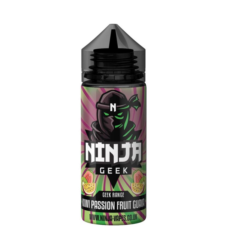 Kiwi Passion Fruit Guava Geek Range E-liquid 100 ML Shortfill By Ninja - Uk Vapor Waves Kiwi Passion Fruit Guava Geek Range E-liquid 100 ML Shortfill By Ninja - Uk Vapor Waves