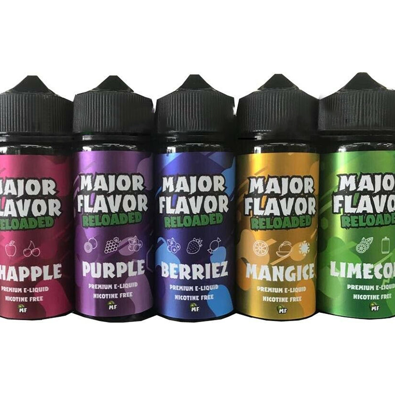 MAJOR FLAVOR RELOADED 100ml E Liquid Juice 0MG Vape - Uk Vapor Waves MAJOR FLAVOR RELOADED 100ml E Liquid Juice 0MG Vape - Uk Vapor Waves