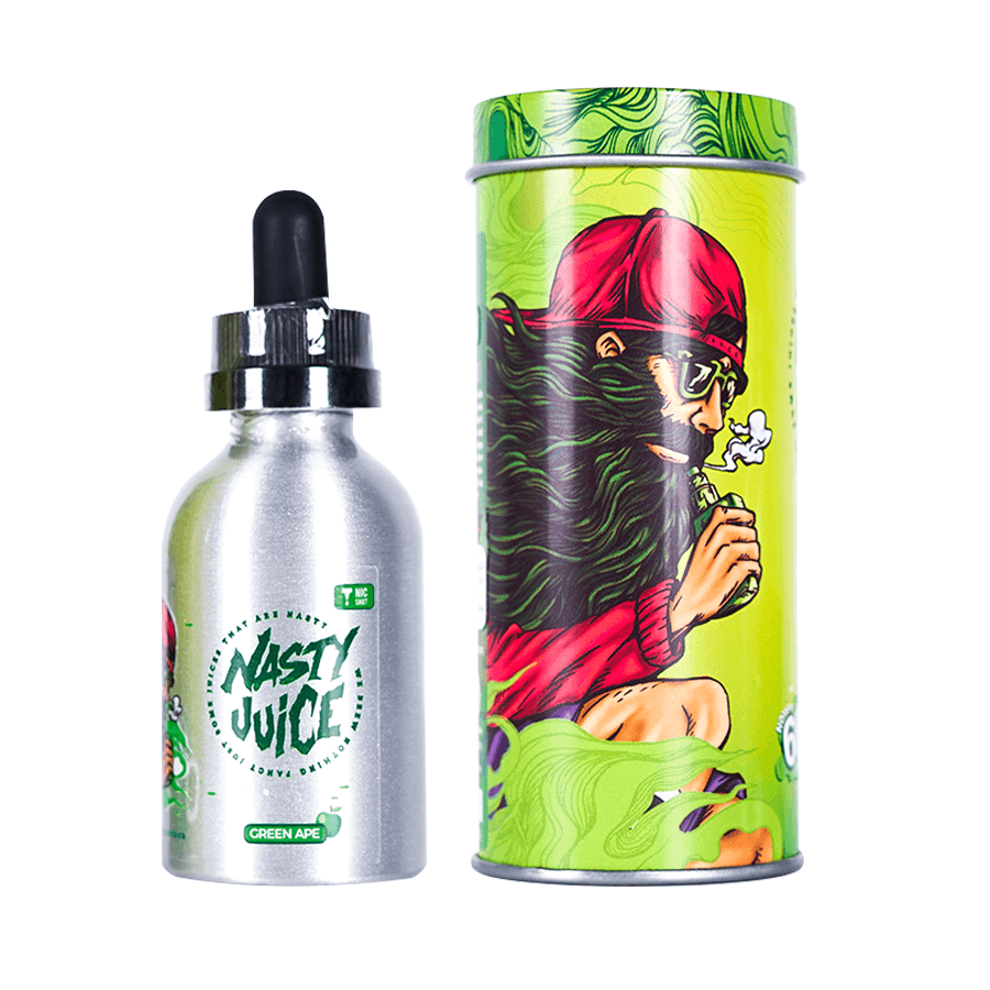 Nasty Juice 50ml Low Mint 70/30 ECig Liquid Trap Queen, Green Ape 3MG Clearance