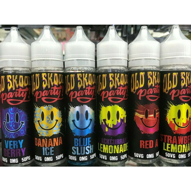 OLD SKOOL PARTY 50ML E Liquid Premium E Juice 50VG Vape 0MG - Uk Vapor Waves