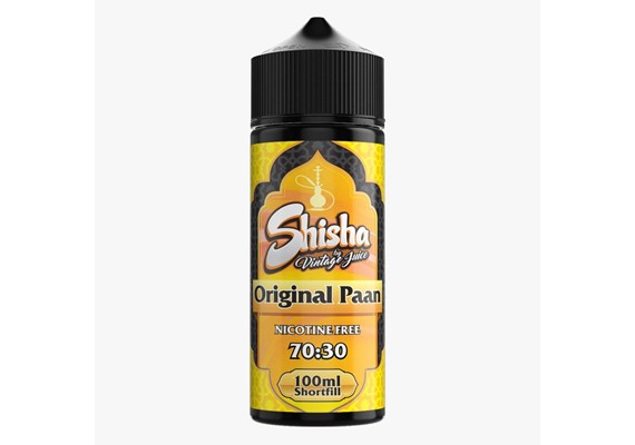 ORIGINAL PAAN (SHISHA) 100ML E LIQUID VINTAGE JUICE PGVG 30/70
