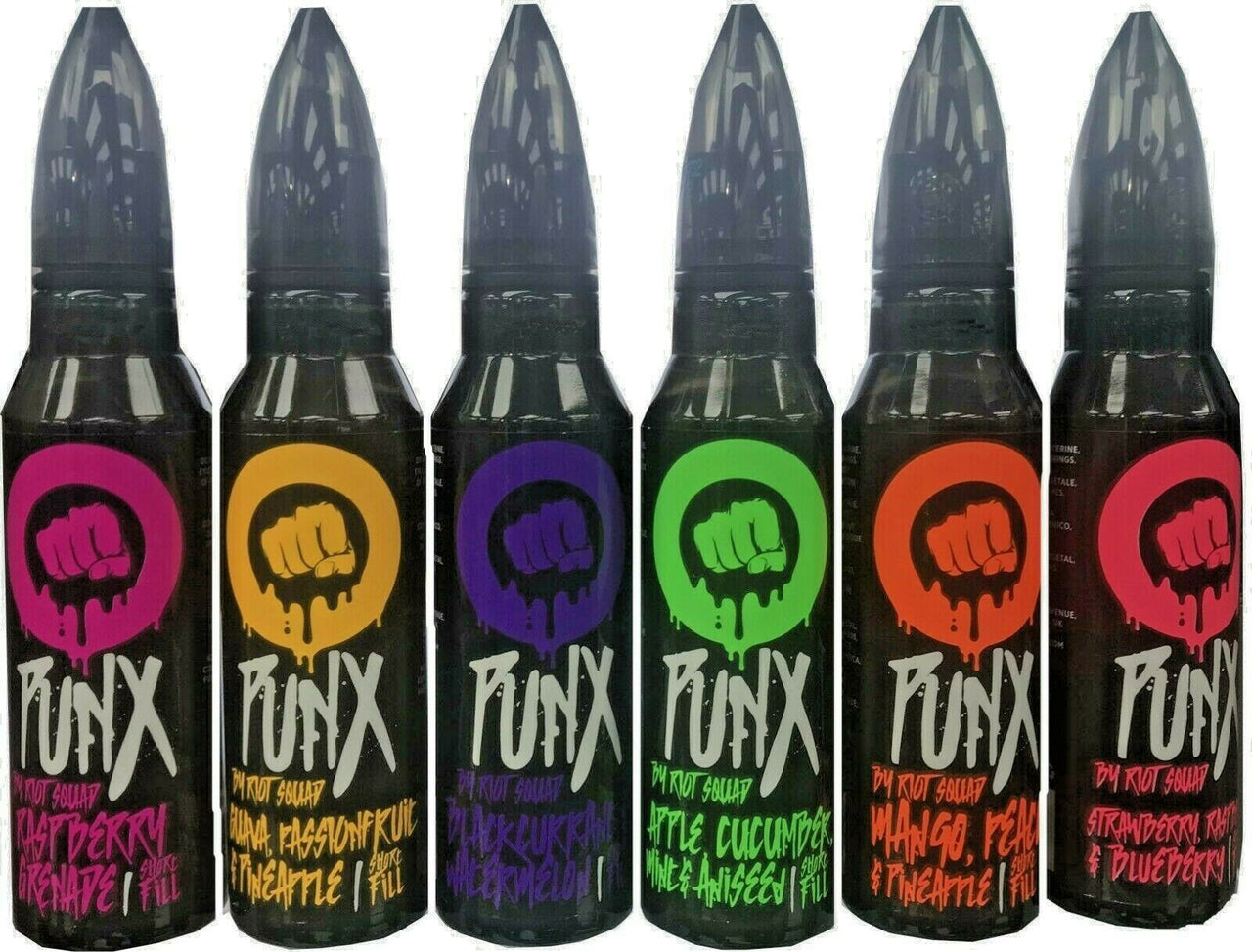 Riot Squad Punx Vape Juice 50ml E Liquid 70vg 30pg 0mg Vape Liquid Premium Range