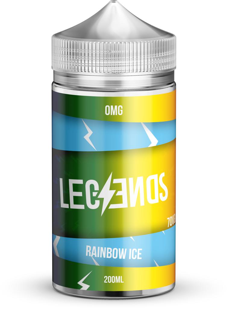 Rainbow Ice Vape Juice By Legends E-Liquid 0mg 200ml 70/30