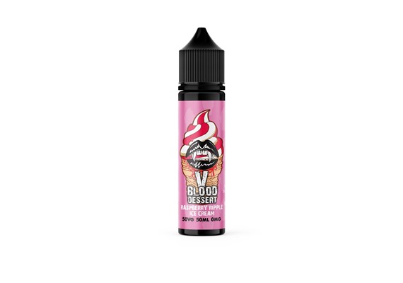 RASPBERRY RIPPLE ICE CREAM (DESSERT) 50ML E LIQUID V BLOOD