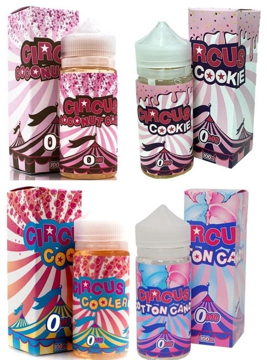 Genuine CIRCUS Cookie E-Liquid 100ml 0mg Shortfill Cig Vape Juice Cream Oil USA