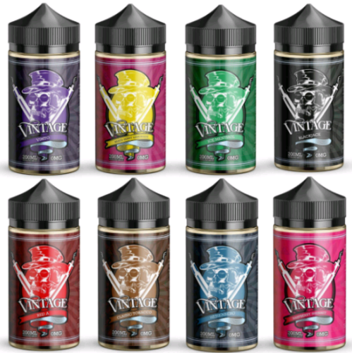 Vintage E Liquid | Vintage Premium E-Liquid Vape Juice 8 Flavours 200ml
