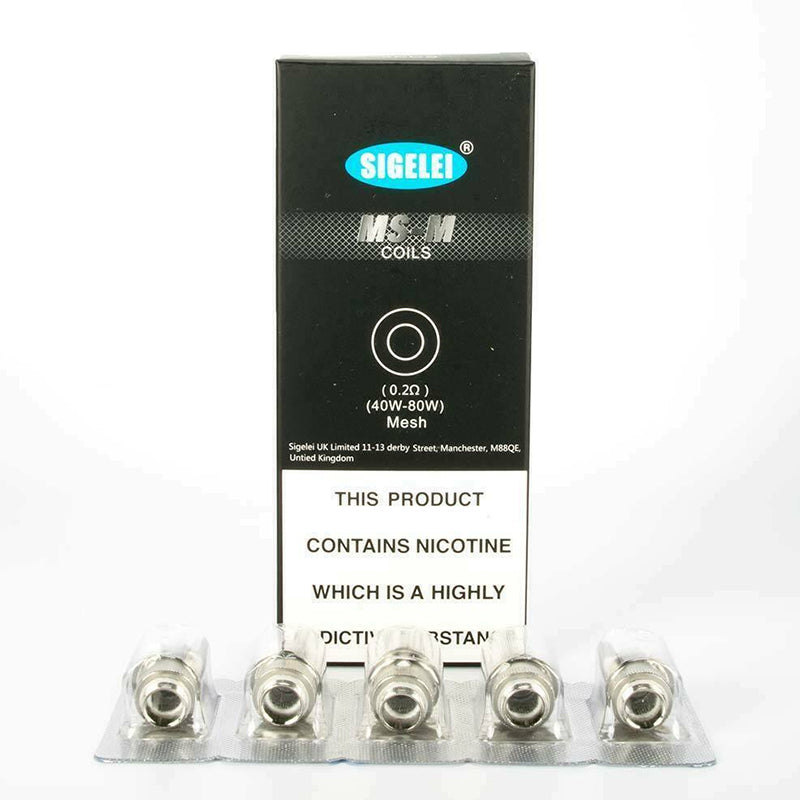 SIGELEI MS and MS-H Moonshot 120 Coils For Sobra Kit Coils 5 Pack MS-M Coils