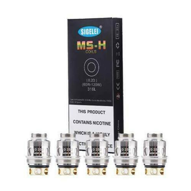 SIGELEI MS and MS-H Moonshot 120 Coils For Sobra Kit Coils 5 Pack MS-M Coils
