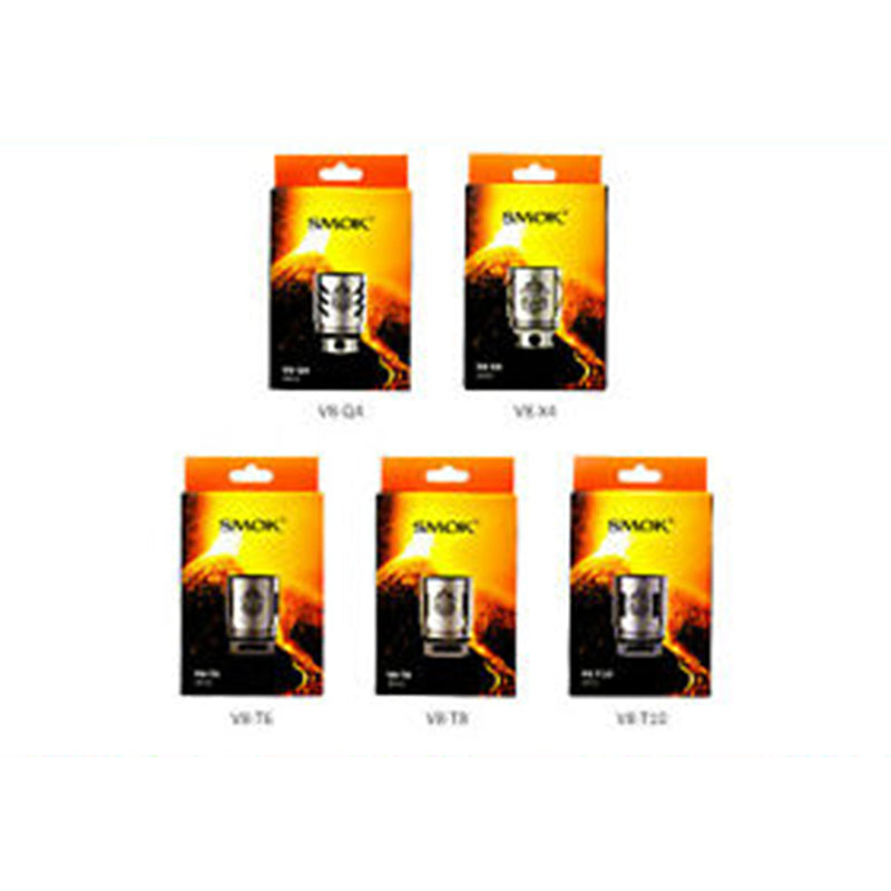 SMOK TFV8 COILS, CLOUD BEAST V8 Q4 X4 T6 T8 T10 Replacement Coil 3pk AUTHENTIC