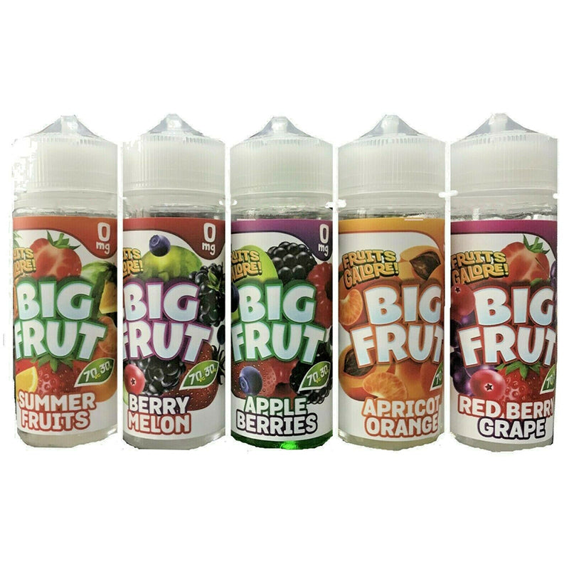 Vape Big Frut E Liquid Juice 70vg 30pg Premium Vape New E-Liquid 0MG 10 Flavours