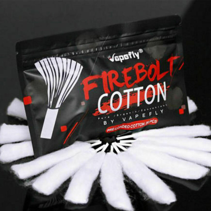 VapeFly FireBolt Cotton 20 PACK Wick RTA RDA