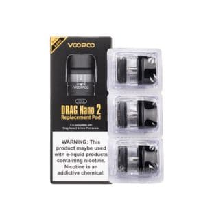 VOOPOO DRAG NANO 2 REPLACEMENT POD - Uk Vapor Waves VOOPOO DRAG NANO 2 REPLACEMENT POD - Uk Vapor Waves
